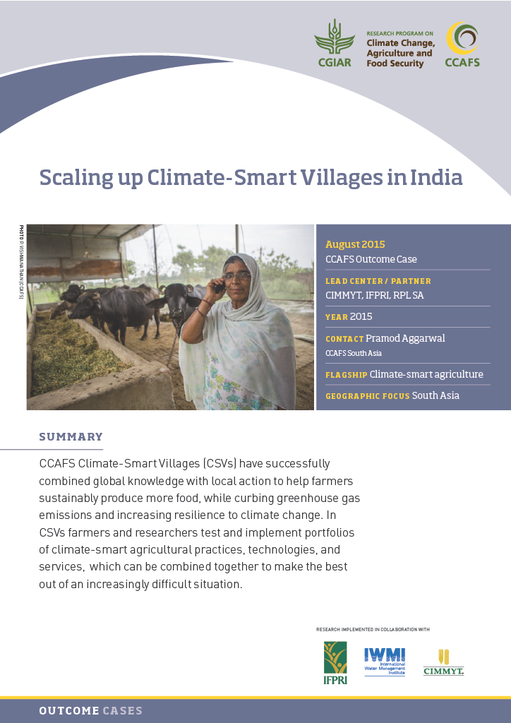 Climate Smart Villages in India