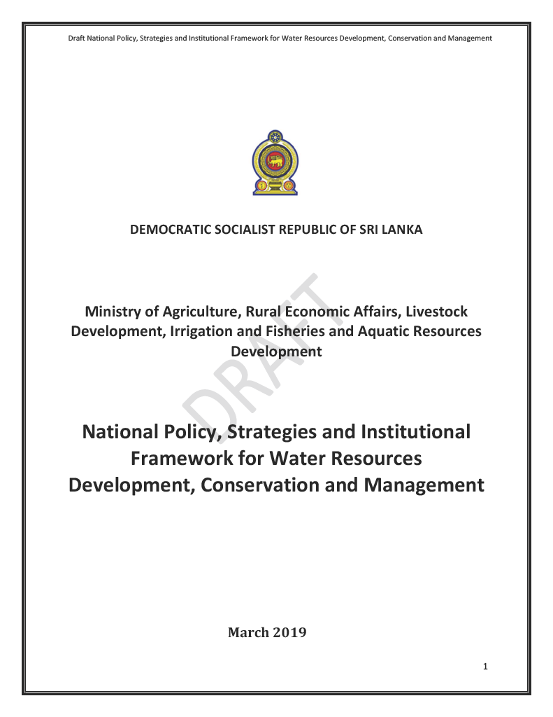 Sri Lanka Water Resources